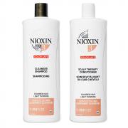 NIOXIN 耐奧森 (儷康絲) 賦活#3 頭皮潔淨露 + 修護霜 1000ml